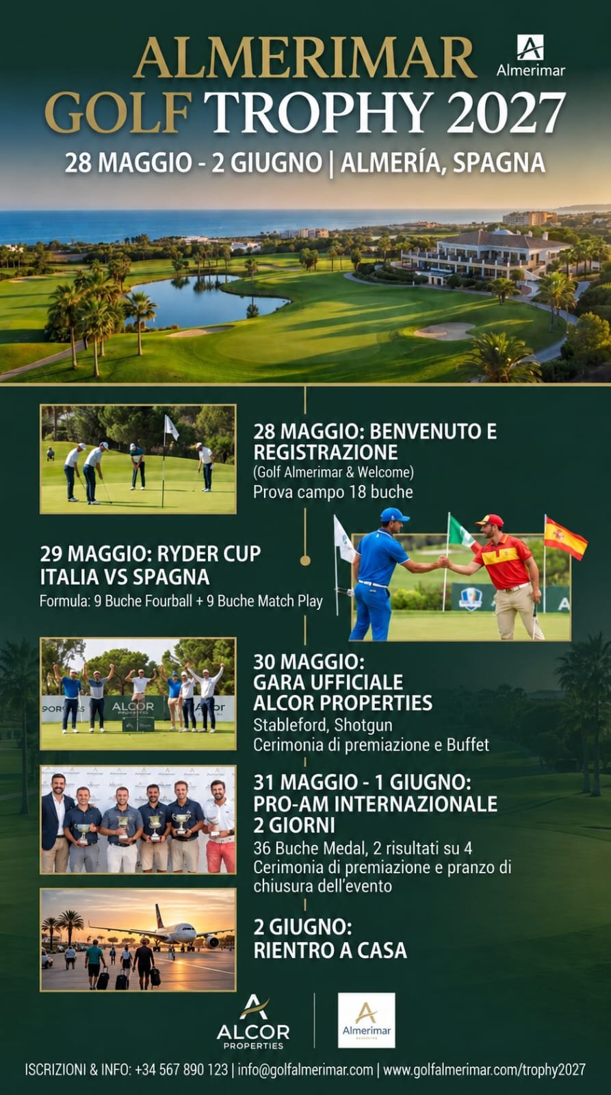 Locandina Almerimar Golf Trophy 2027, 28 maggio – 2 giugno, Almería, Spagna